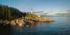 aerial view of Lighthouse Park at sunset